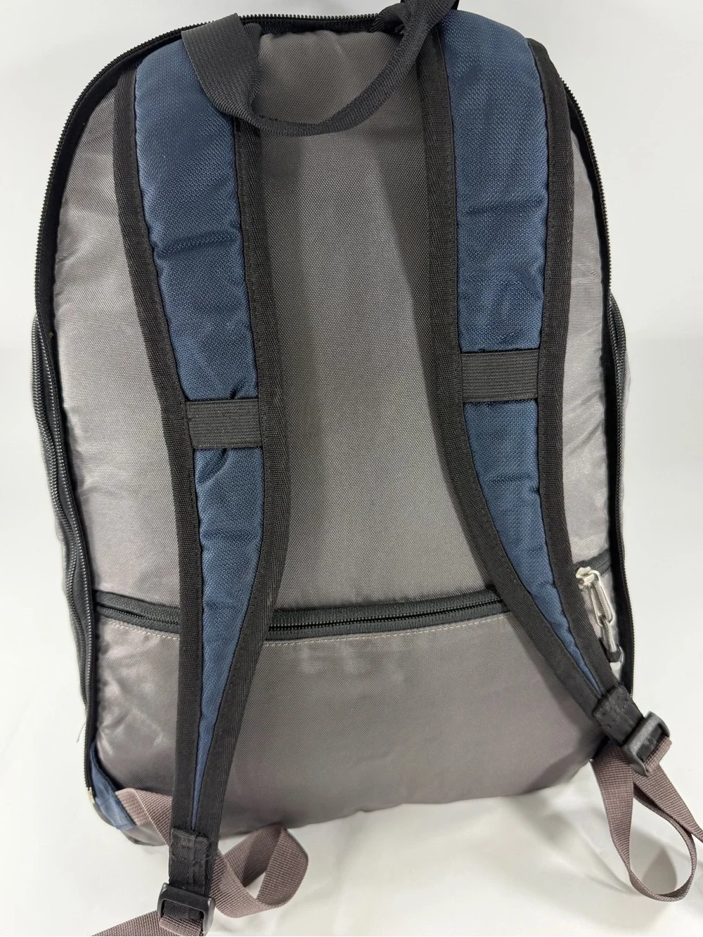 Vintage Y2K REI Multi Compartment Backpack Blue Gray Hiking Travel Daypack